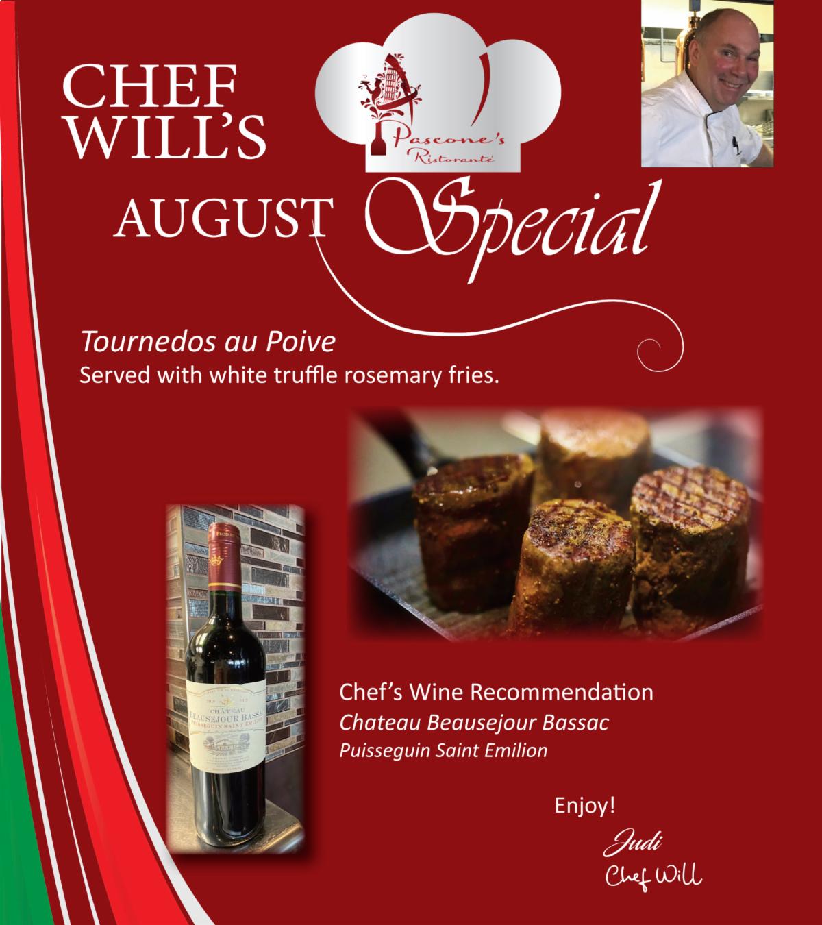 Chef Will s August Special It s A Favorite Chef Will s August Special It s A Favorite