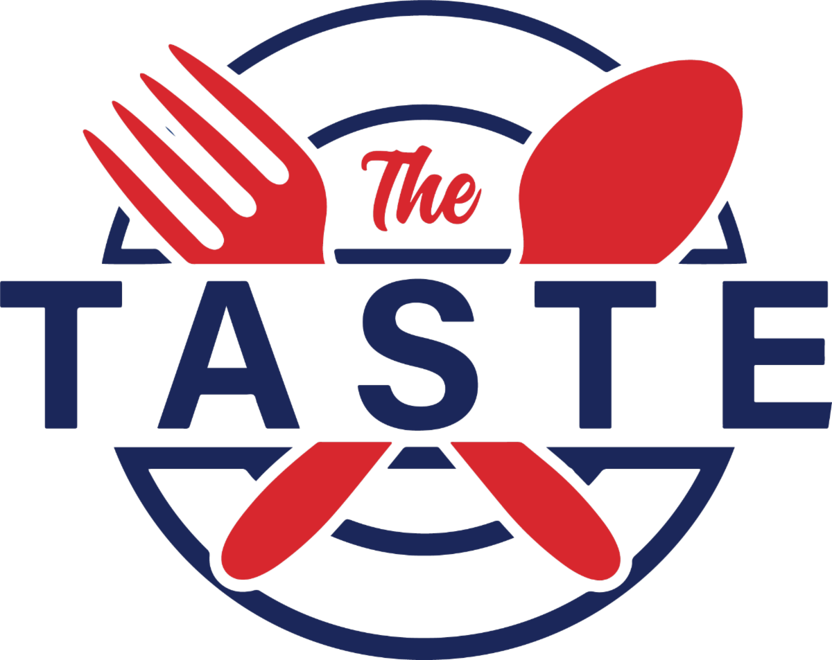 Sign for campus cafeteria labeled The Taste.