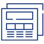 Line image of newspaper