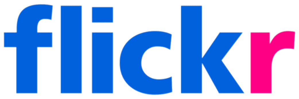 logo with word flick in blue and r in pink