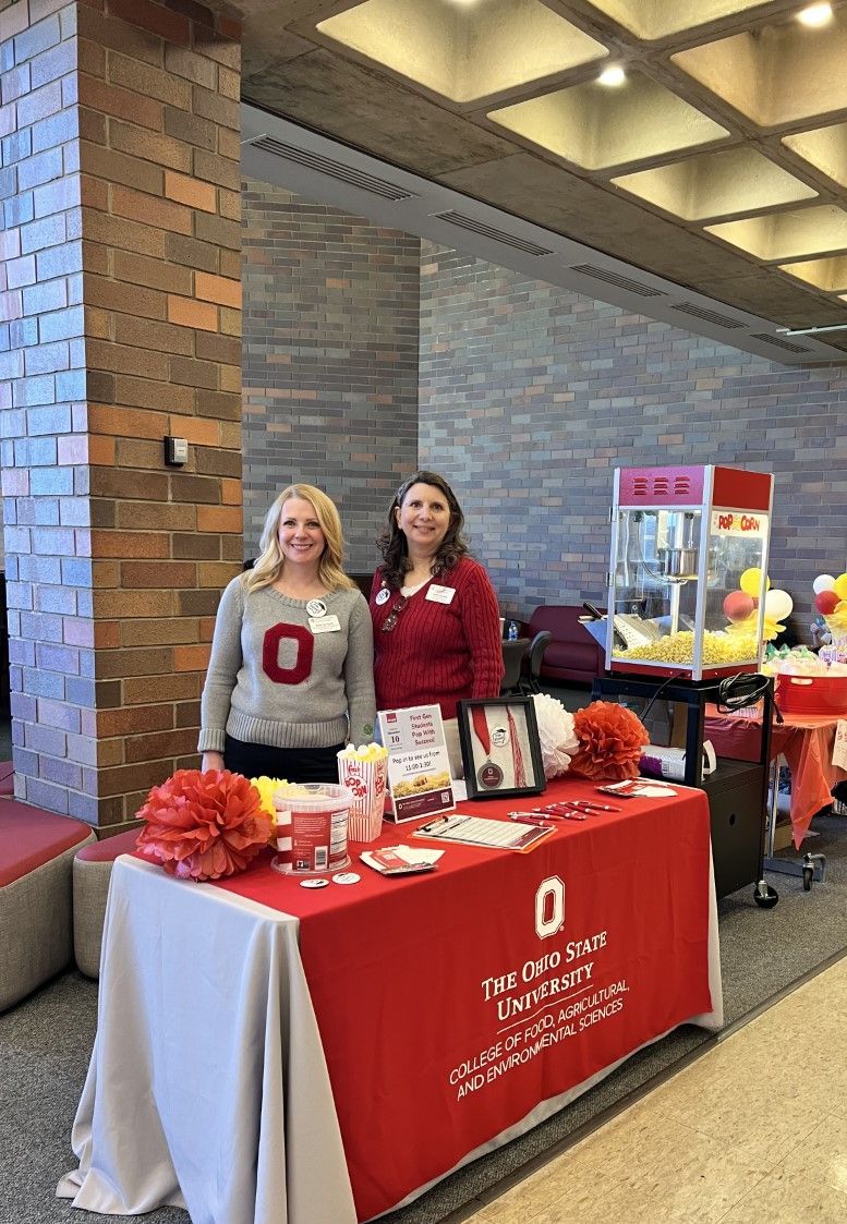 Other photo: Kelly Carmack and Leslie Eisberg, the ATI First Generation Student Celebration Committee