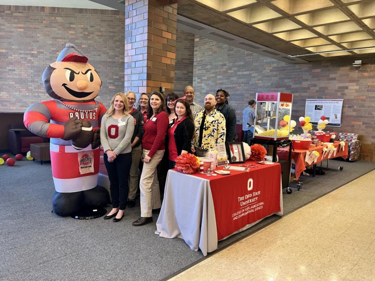 Group photo (left to right): Brutus, Kelly Carmack, Heather Hettick, Dee Dee Snyder, Leslie Eisberg, Schaad, Keegan Hange, Denny Talampas, Leo Taylor, Tiffany Halsell.