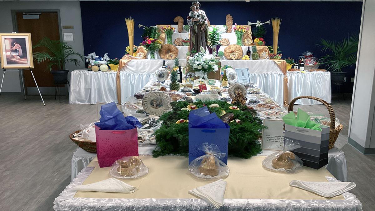 Photo of the 2022 St. Joseph Table at St. Charles Borromeo Parish