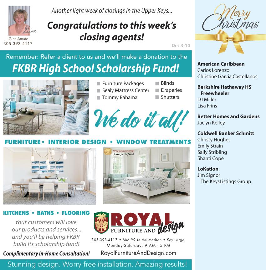 Congratulations to Realtors and Agents in the Upper Keys!