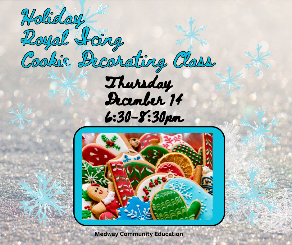 Medway Community Educatin - Holiday royal icing class