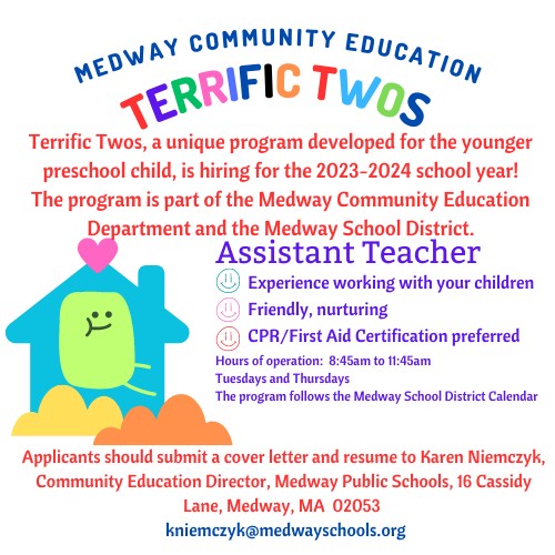 Medway Community Education's Terrific Two Programs
