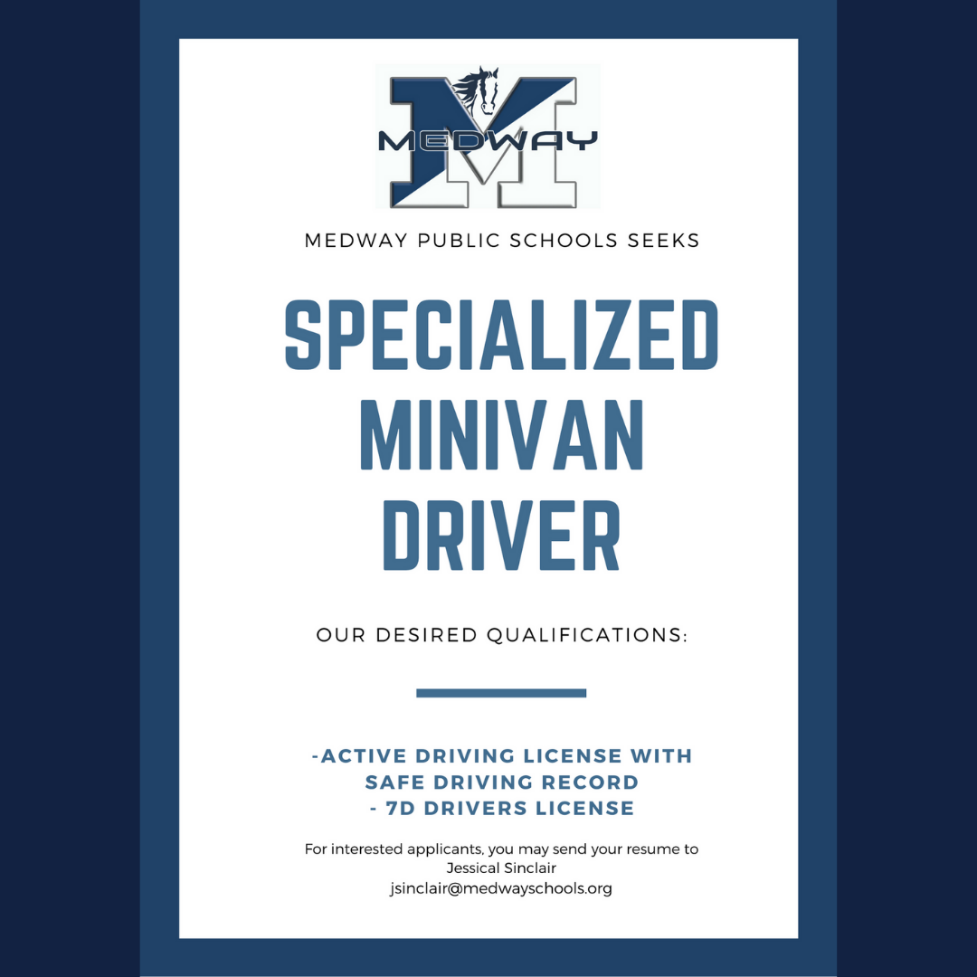 Medway Public Schools Seeks Specialized Minivan Driver