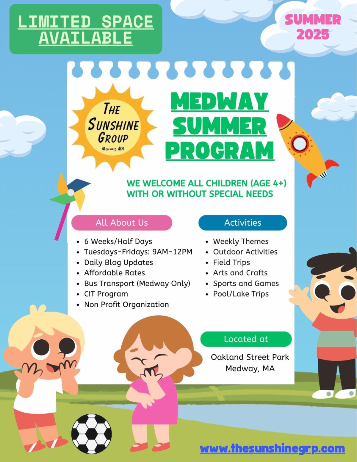 Sunshine Groups Summer Programs