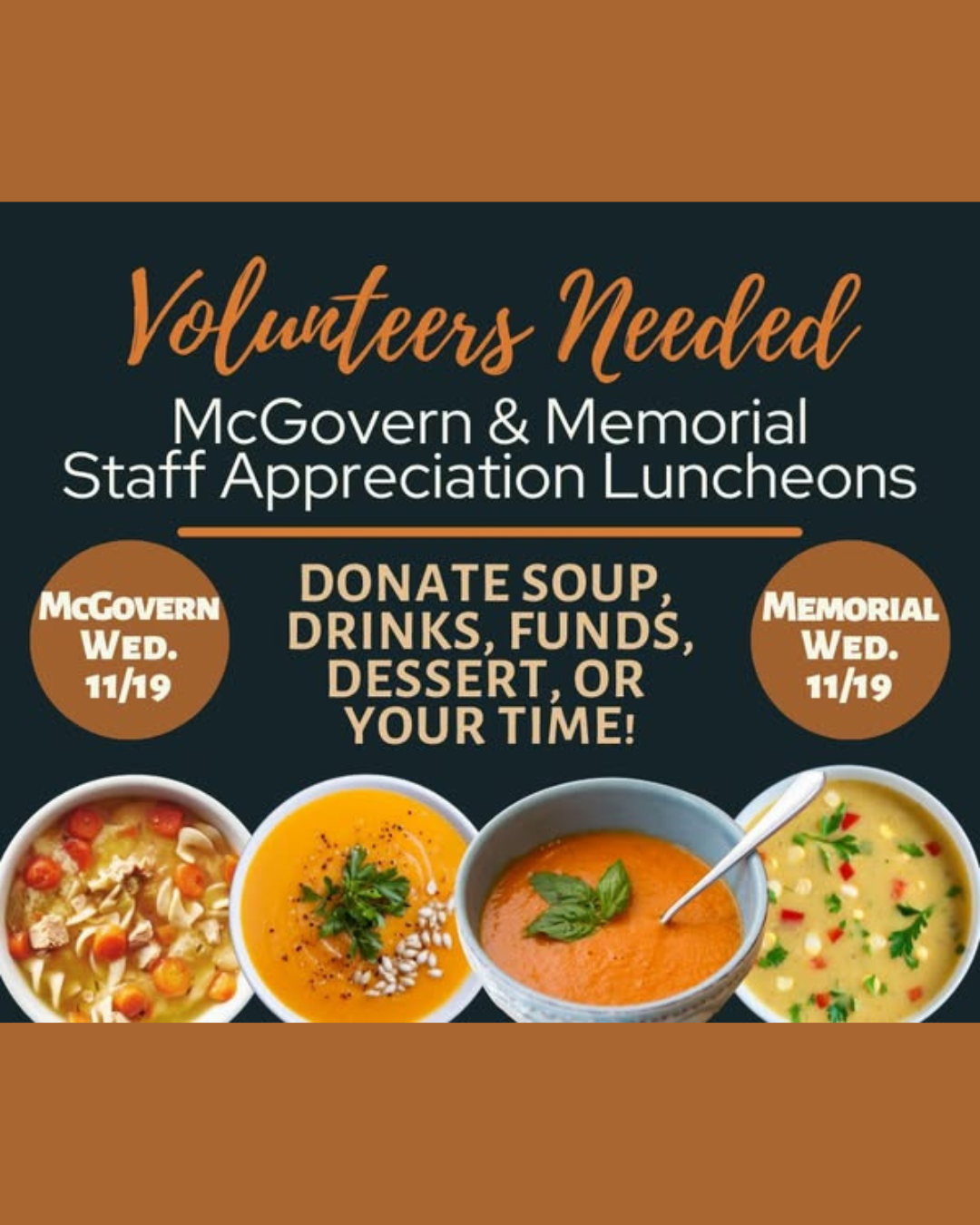 McGovern & Burke Memorial Schools are looking for volunteers