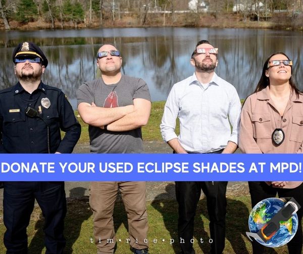 Medway Police Department - donate used eclipse glasses