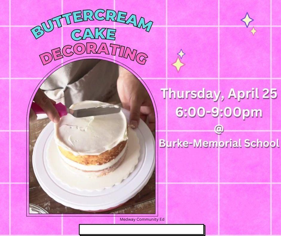 Community Education - Buttercream cake decorating