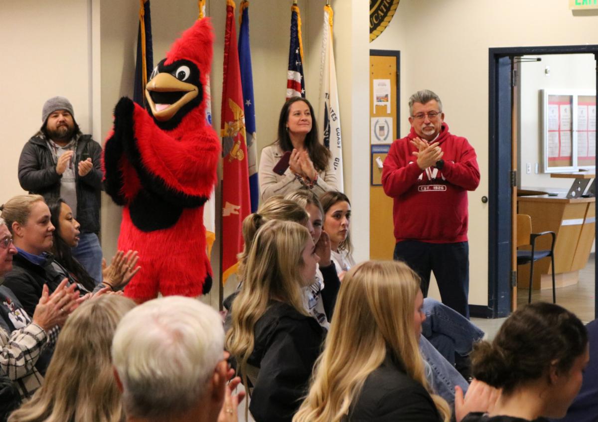 Dr Villa and the cardinal at the celebration
