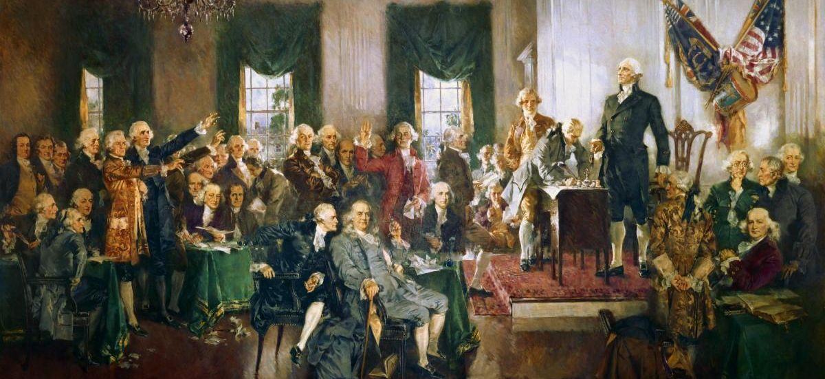Scene at the Signing of the Constitution 1940