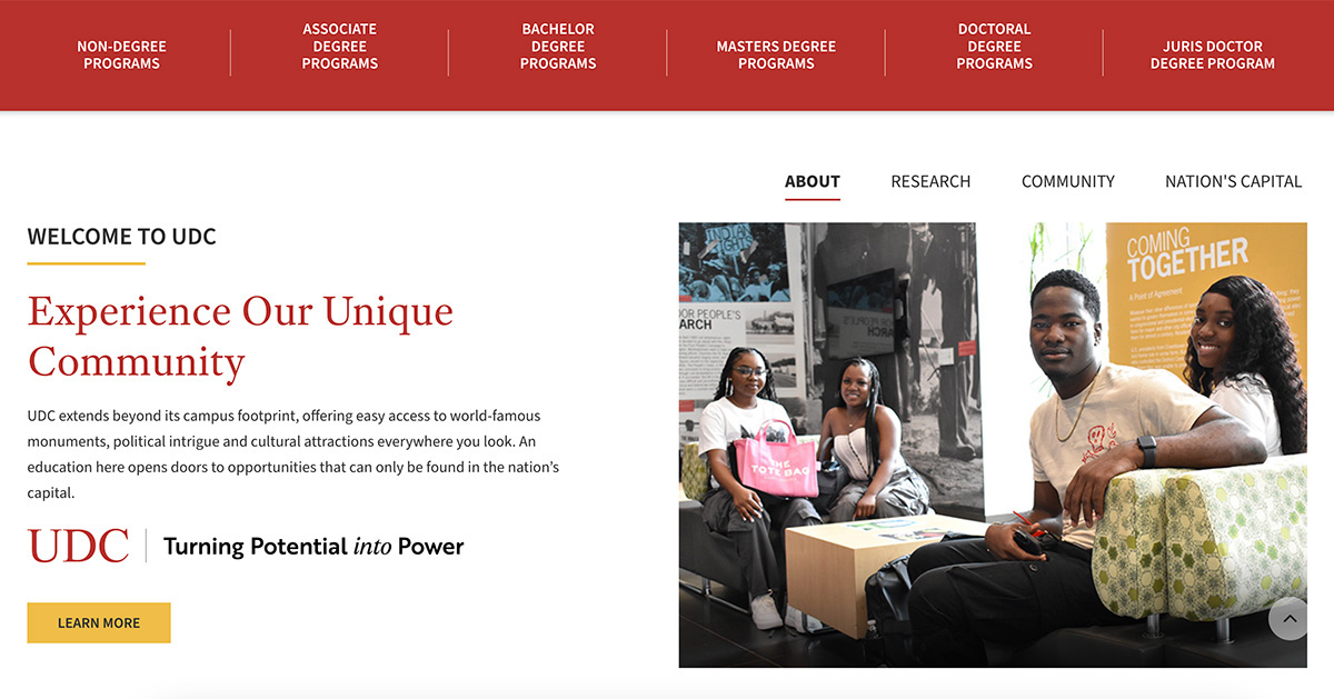 Website redesign