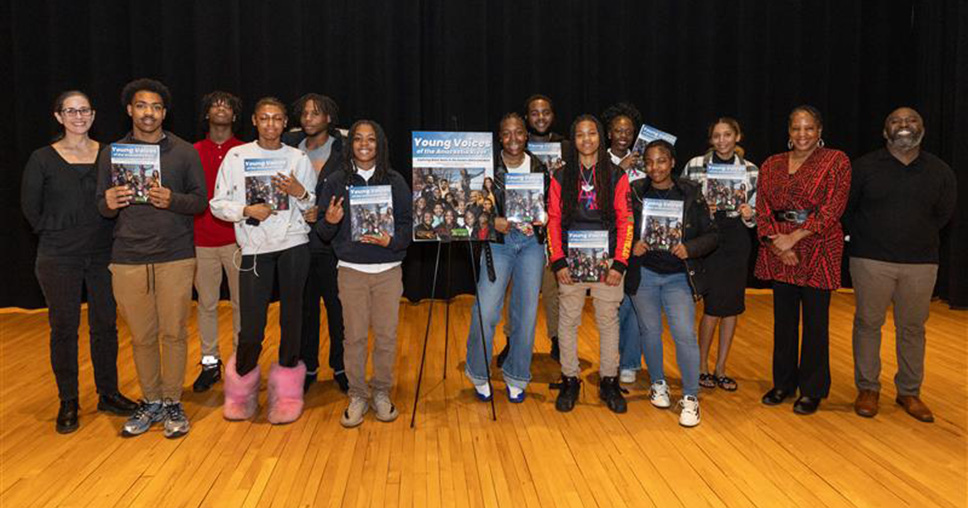 Anacostia High students at book launch