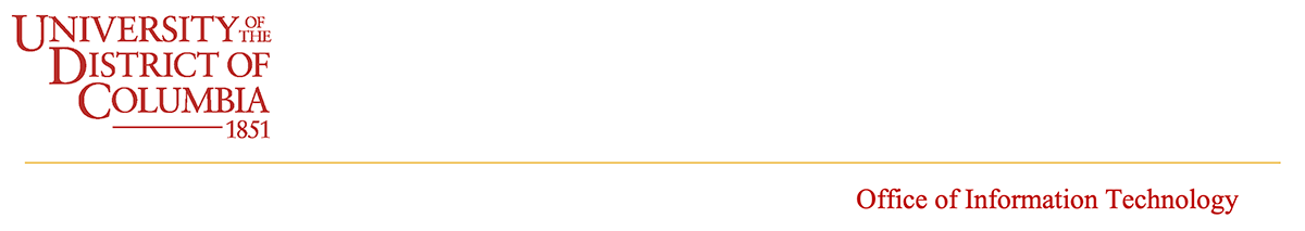 Letterhead for the Office of Information Technology