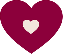 Dark cranberry heart