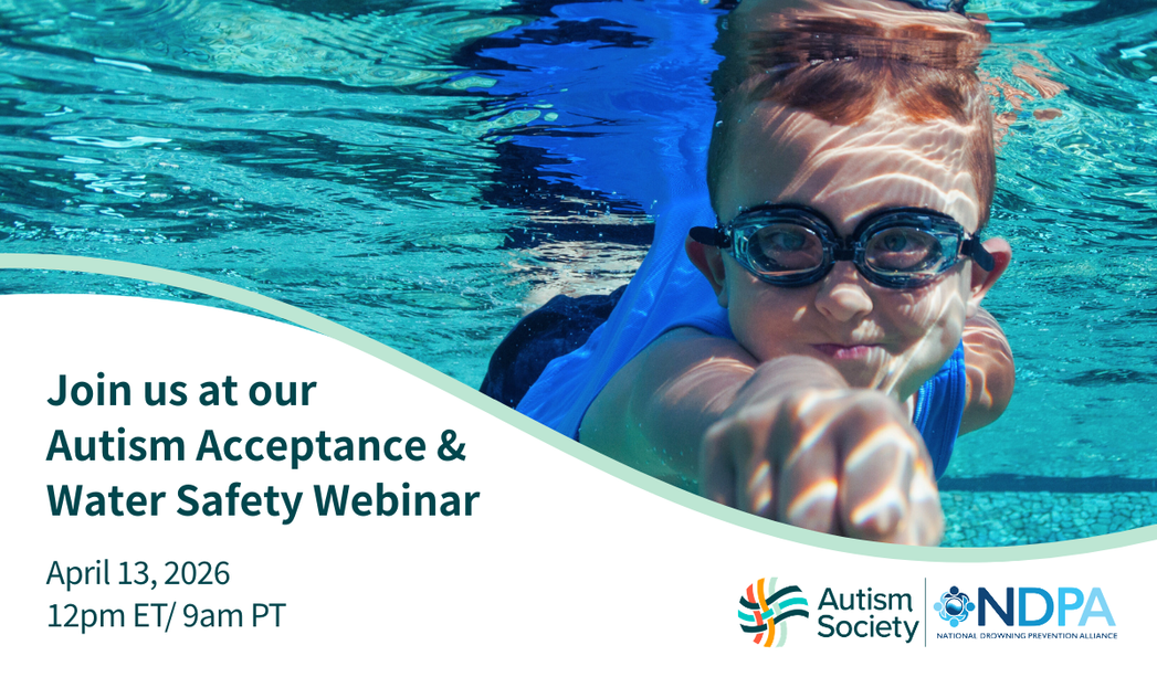 A young boy having fun under water. Text announces webinar. Details are in the body of the email.