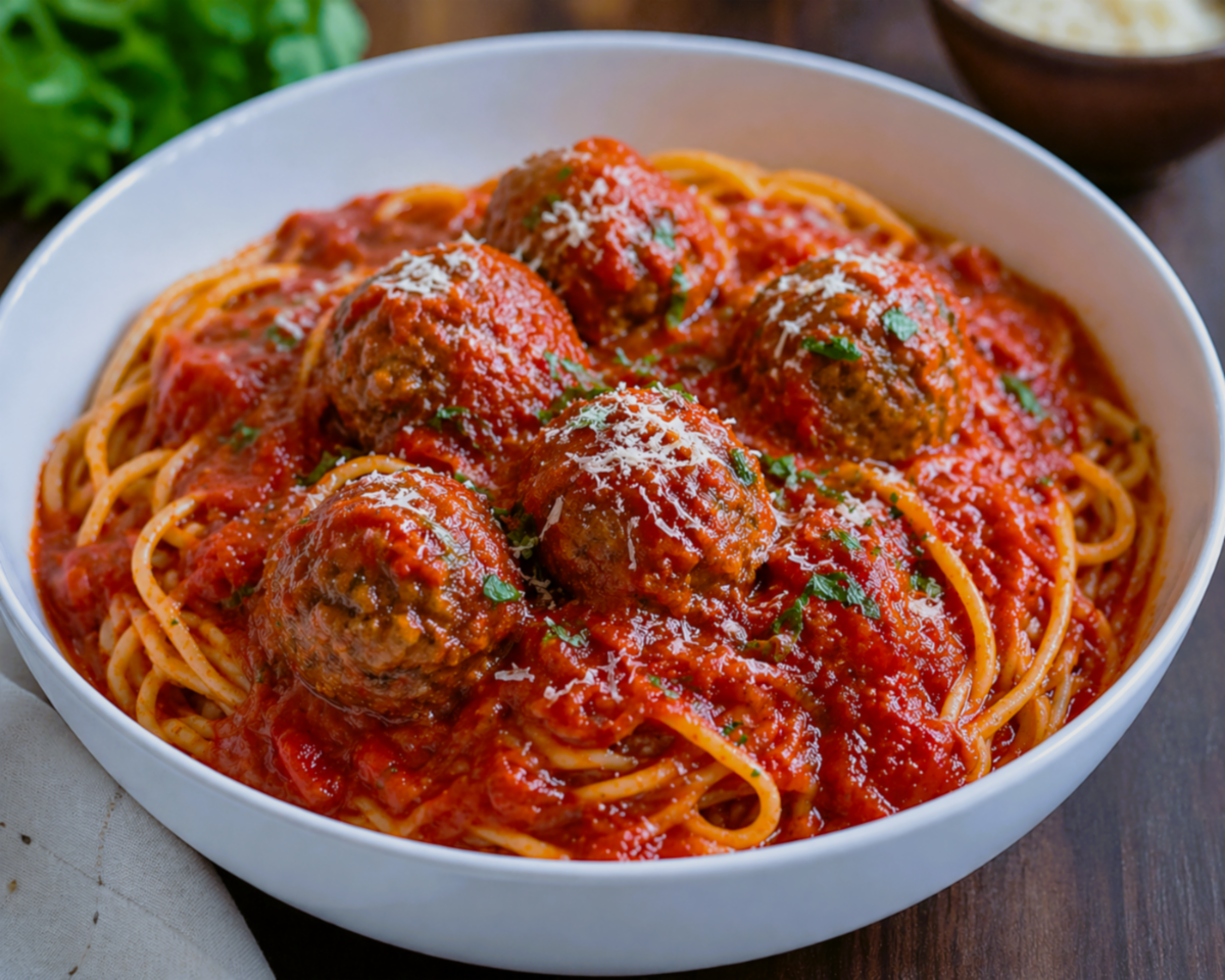 spaghetti and meatballs