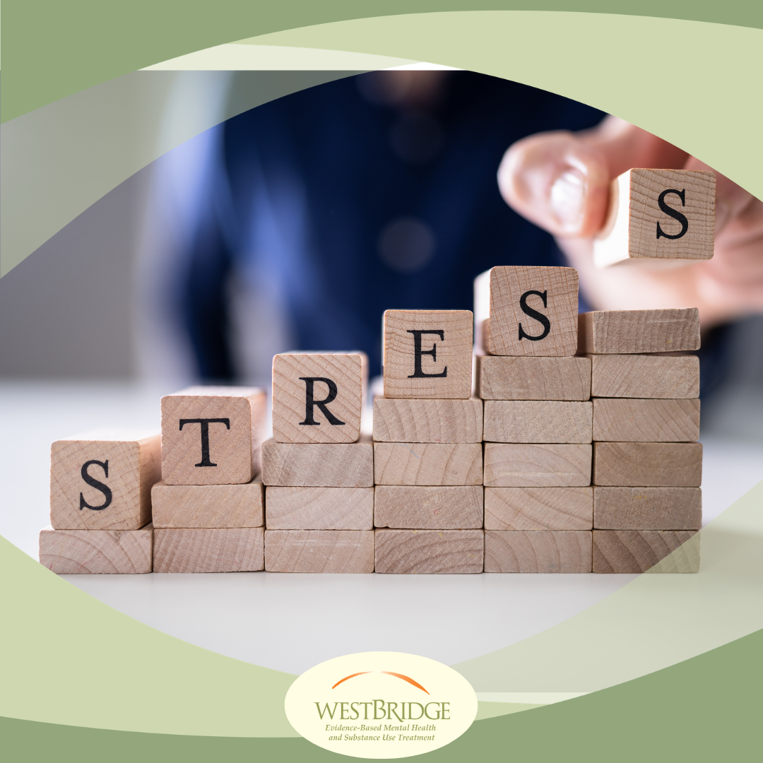 Image of Blocks that say stress