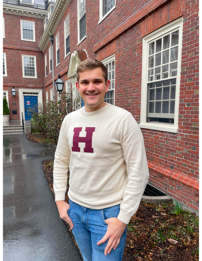 Zachary Lech (20) from Harvard University. 