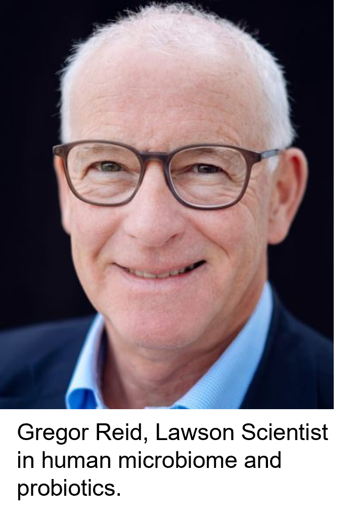 Gregor Reid, Lawson Scientist in human microbiome and probiotics.