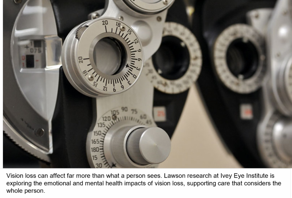 Vision loss can affect far more than what a person sees. Lawson research at Ivey Eye Institute is exploring the emotional and mental health impacts of vision loss, supporting care that considers the whole person.