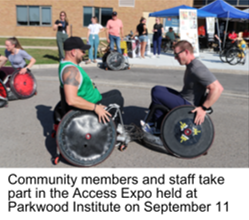 Community members and staff take part in the Access Expo held at Parkwood Institute on September 11