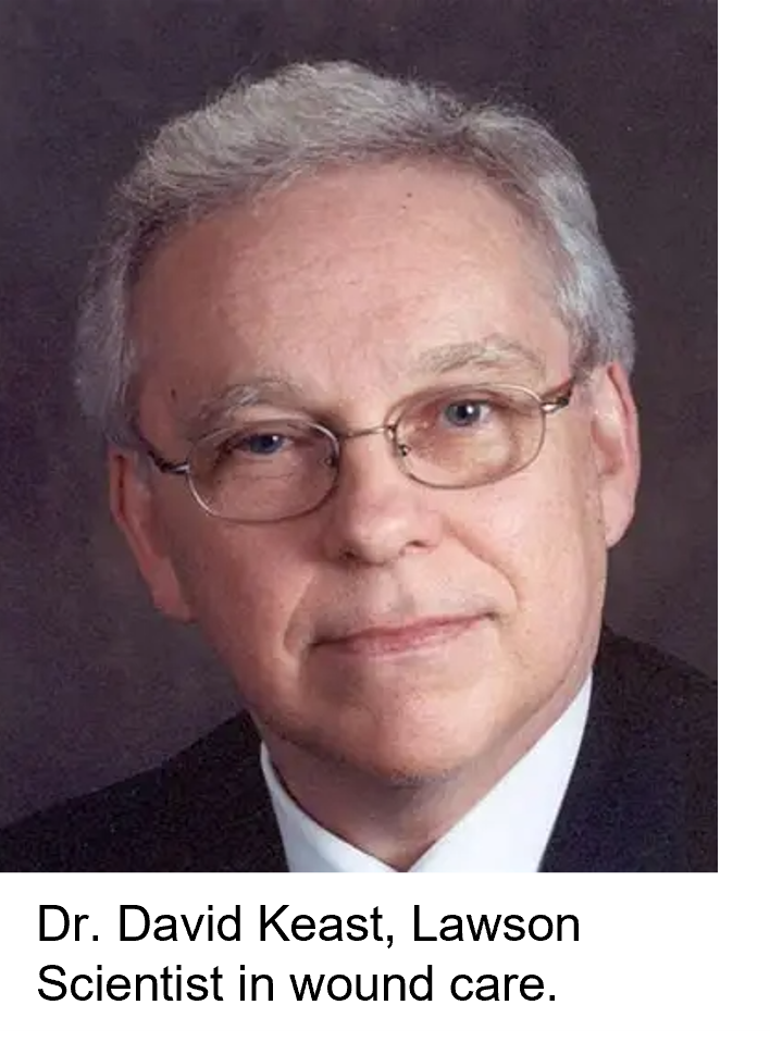 Dr. David Keast Lawson Scientist in wound care.