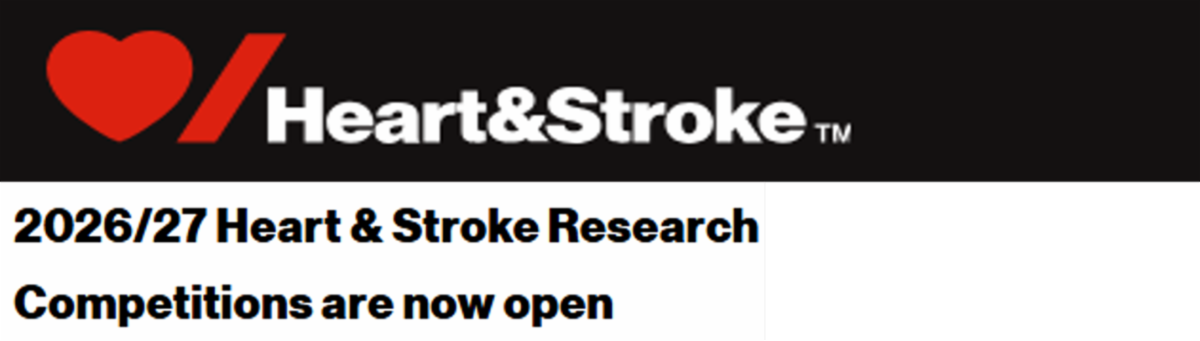 2026 2027 Heart and Stroke research competitions are now open banner