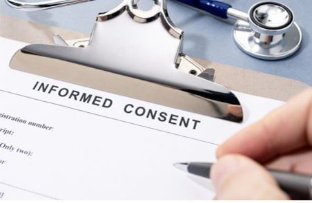 Informed consent template changes for clinical trials