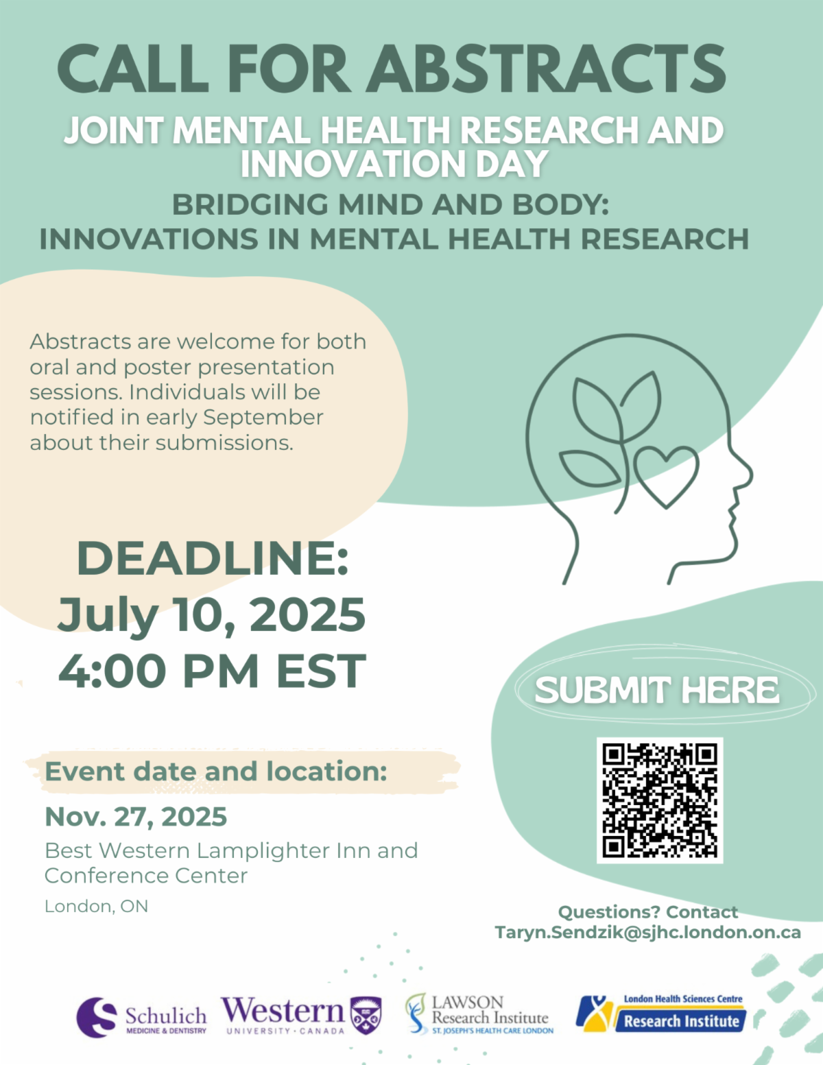 Joint Mental Health Research and Innovation Day call for abstract submissions due July 10, 2025