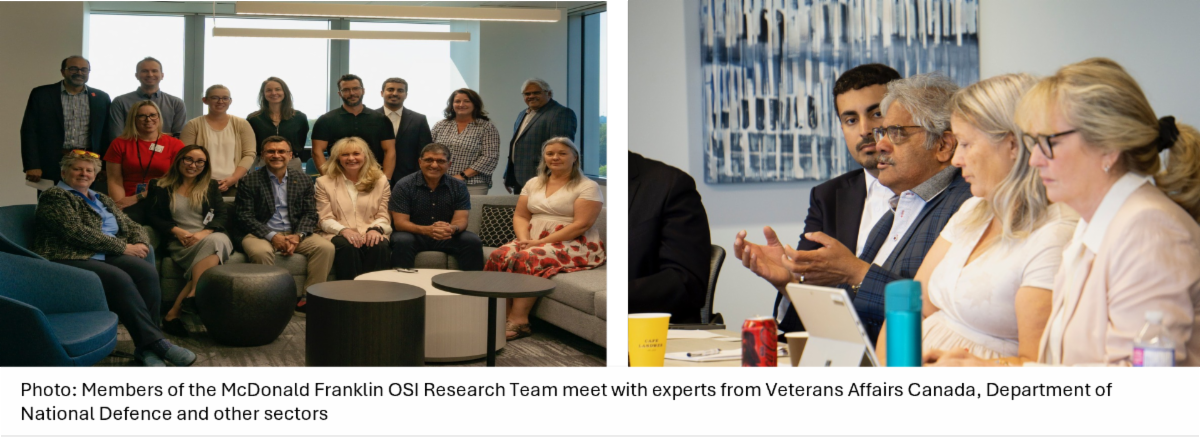 Members of the McDonald Franklin OSI Research Team meet with experts