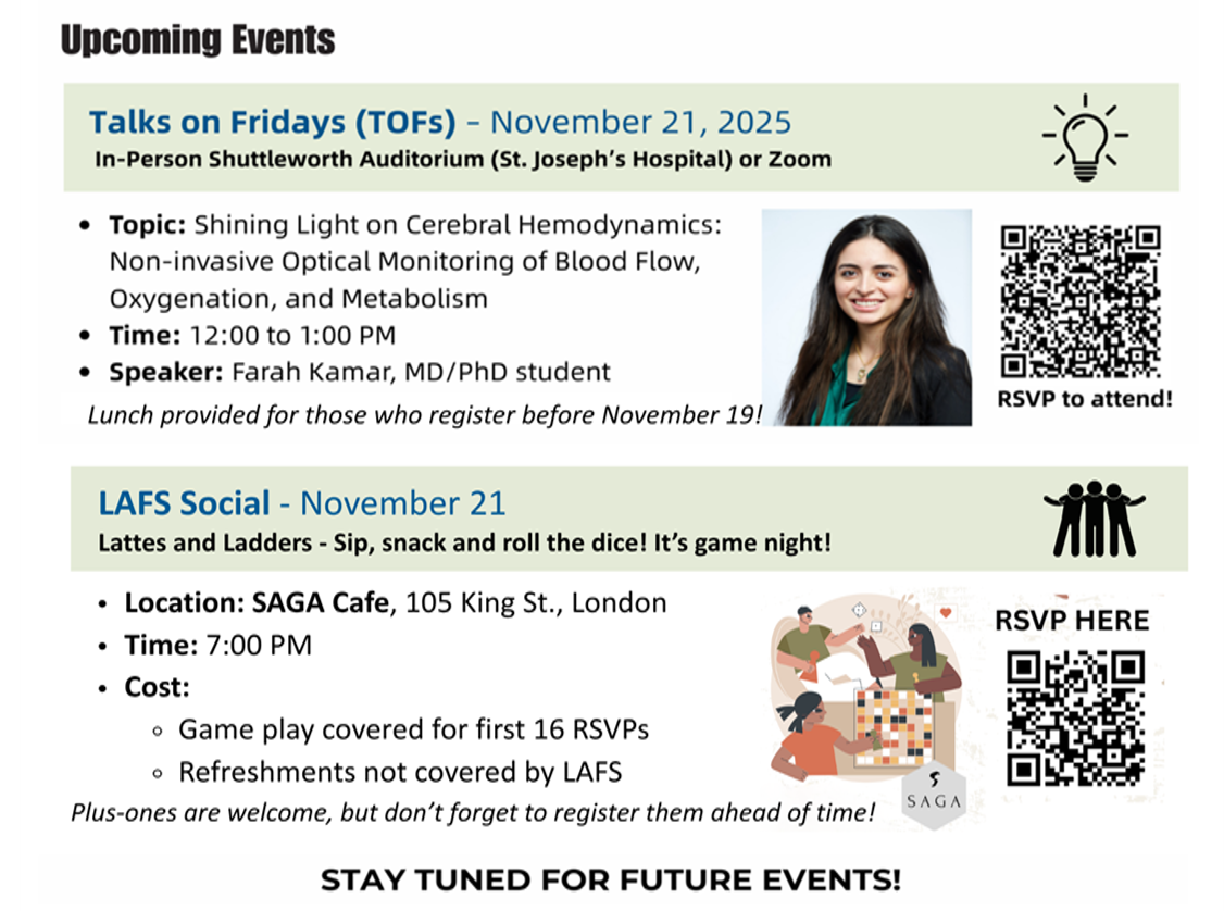 LAFS upcoming events November 2025