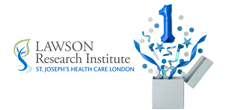 Image inviting you to join us celebrating Lawson Research Institute's 1st Anniversary on Oct 16