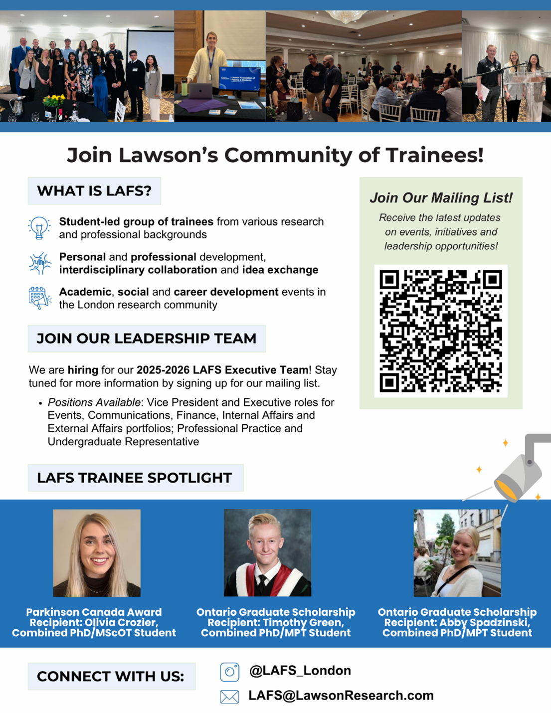 Lawson Association of Fellows and Students summary of activities for August-September 2025