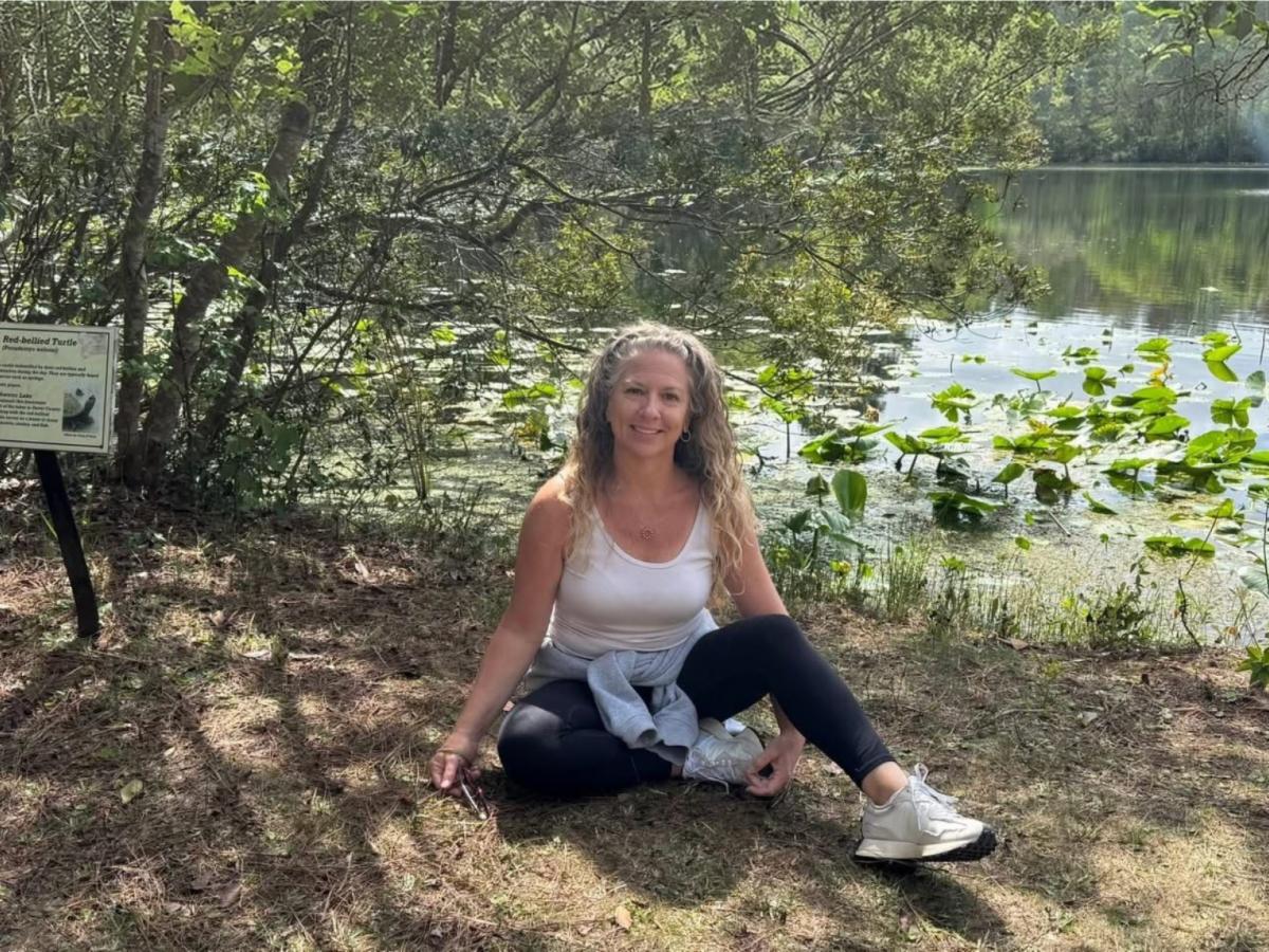 A quiet lake at the UNF Nature Trails