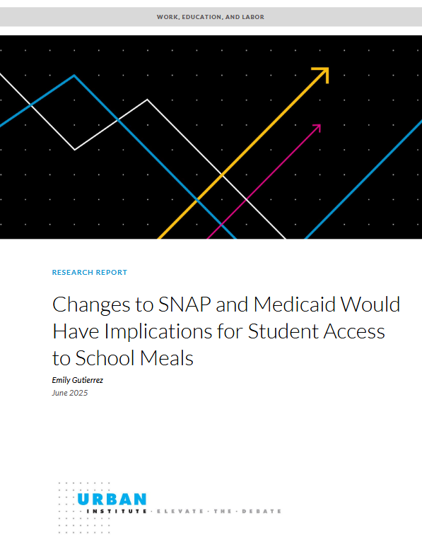 Cover page of the Urban Institute research report