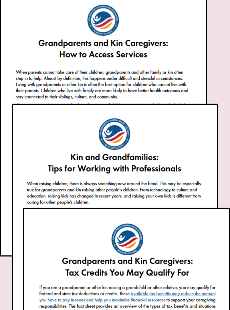 The first pages of the three new tip sheets