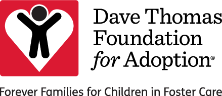 Dave Thomas Foundation for Adoption logo including the tagline Forever Families for Children in Foster Care