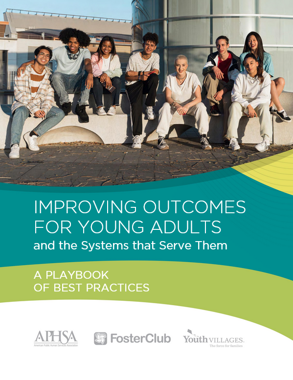 Cover page of the playbook including a photograph of a diverse group of young adults