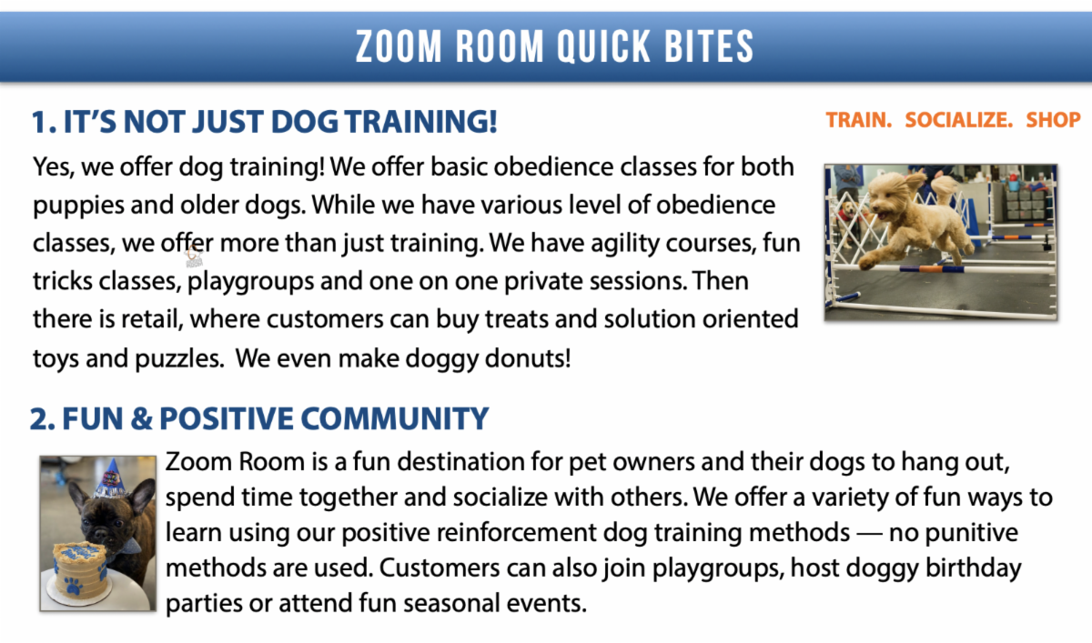 Zoom Room Quick Bites