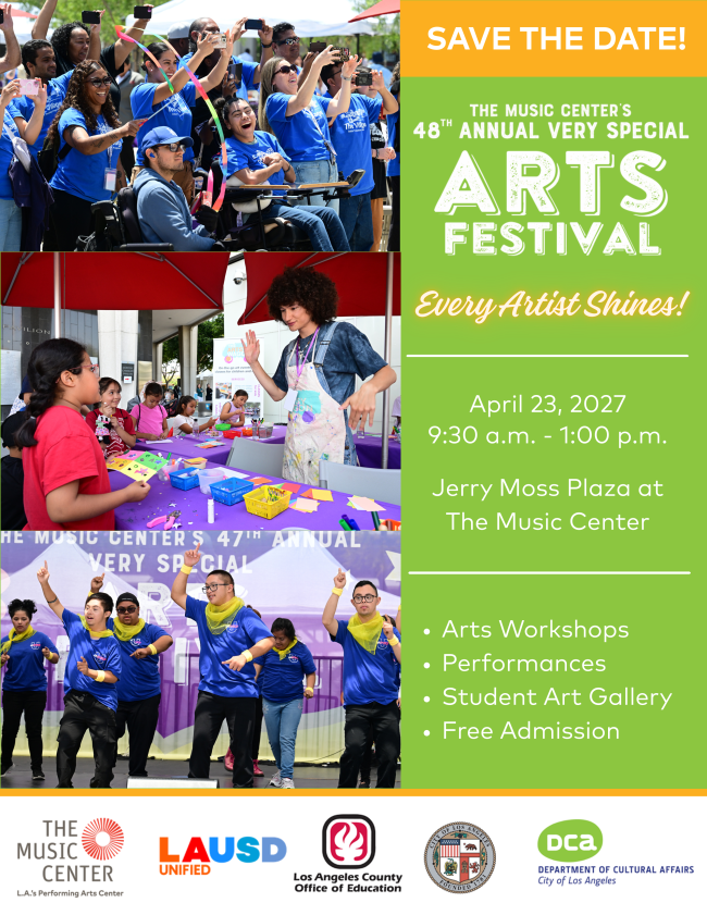 48th annual Very Special Arts Festival Flyer