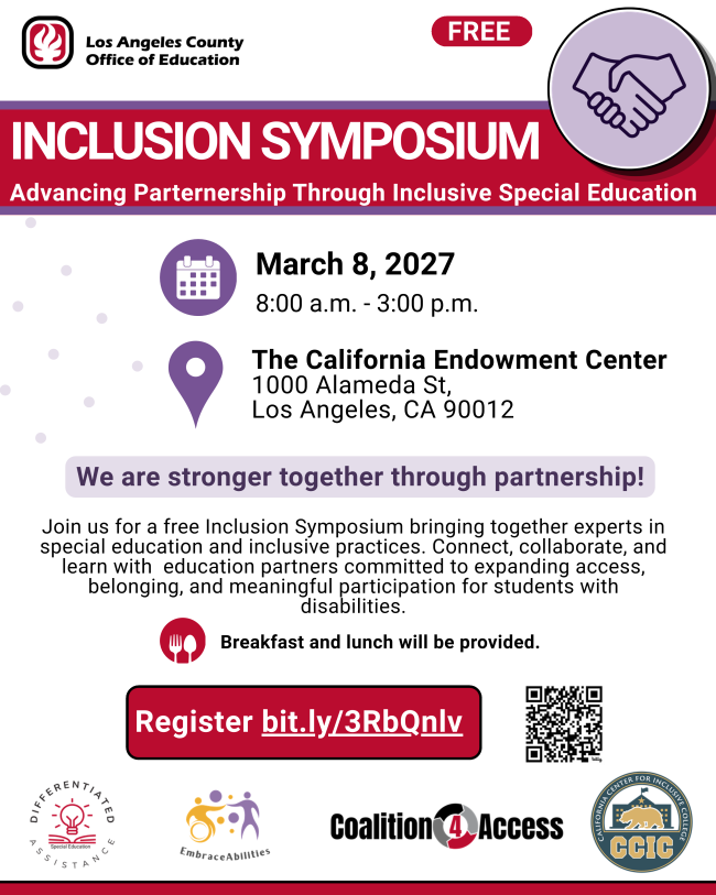 Inclusion Symposium flyer