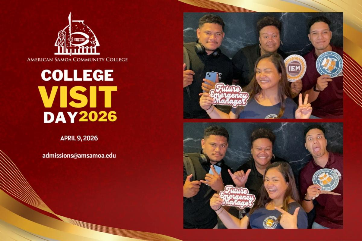 College Visit Day Photo Booth, students from iEM and OSS smiling 