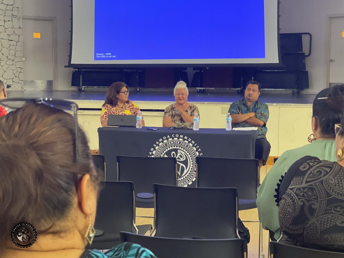 Discussion panel at the needs assessment meeting