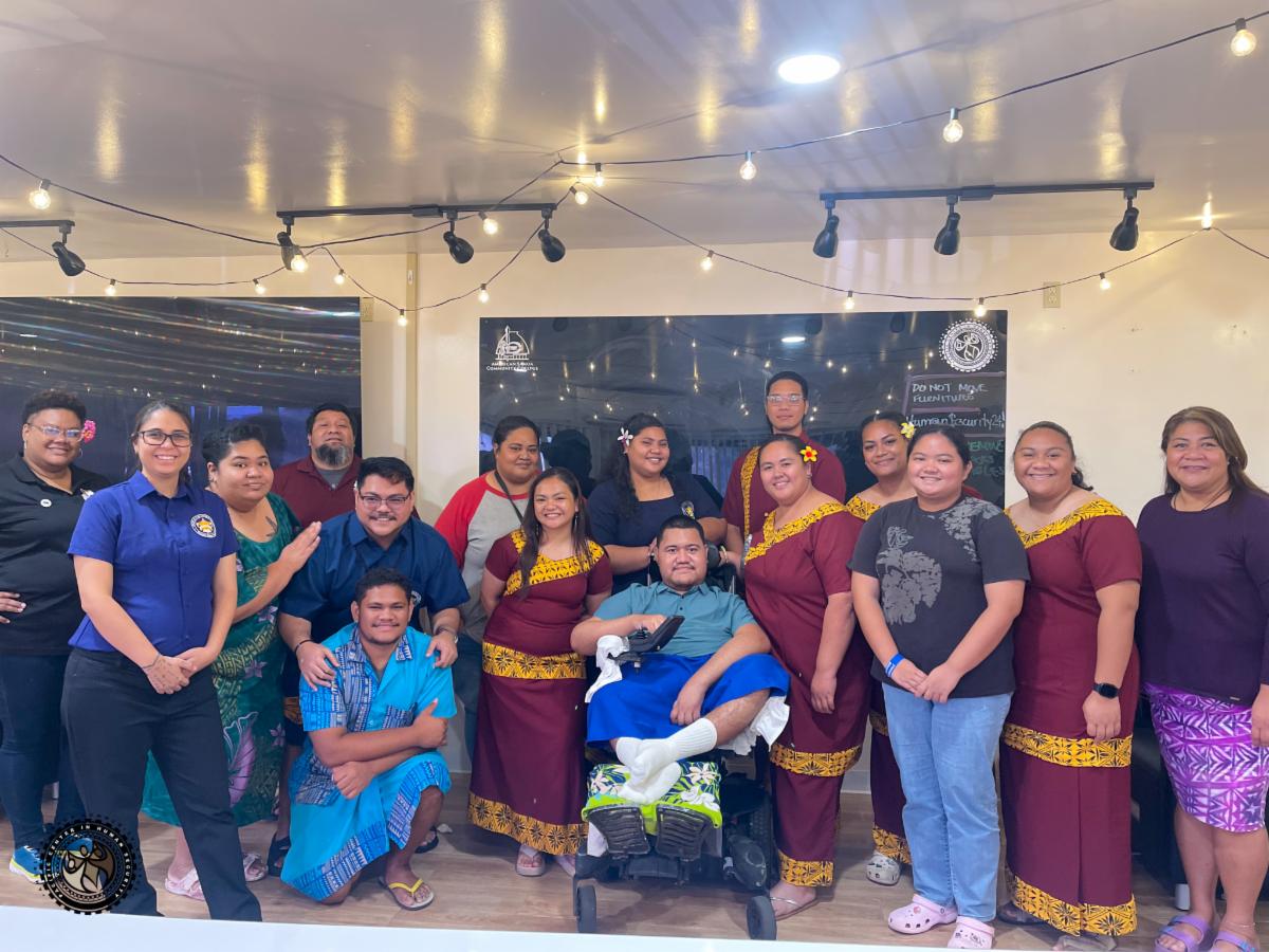 Group photo of Morning Atamai Guest Alofa with iEM trainees