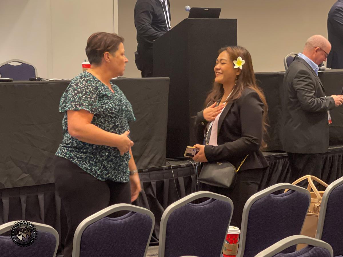 Ninna networking at the 2025 IAEM Conference 