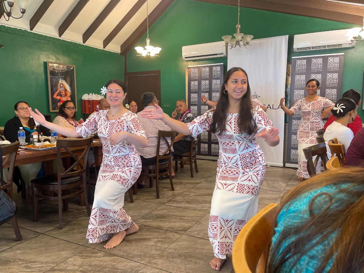Nafanua Leadership Fellows performing a Samoan Siva