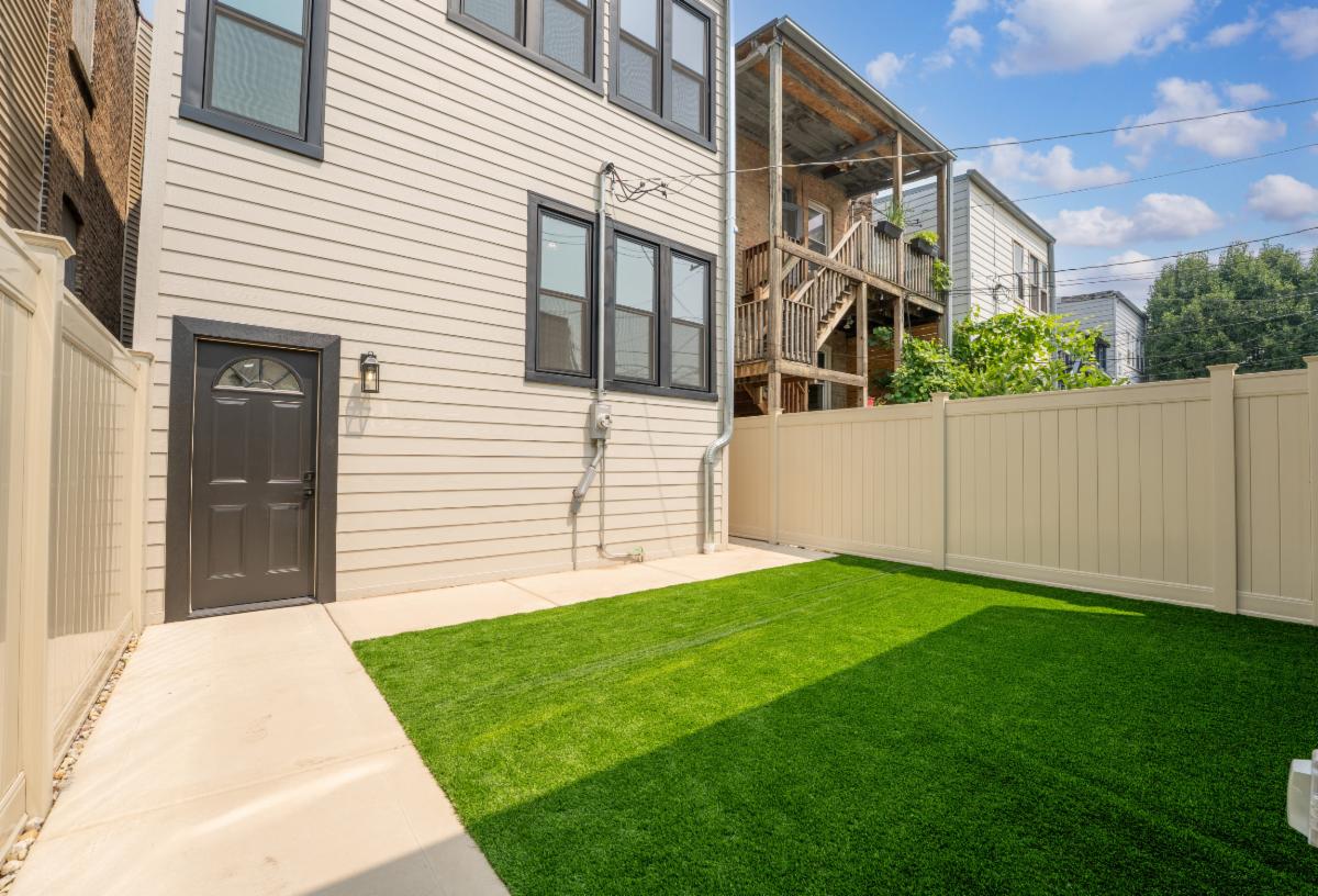 Backyard with Turf